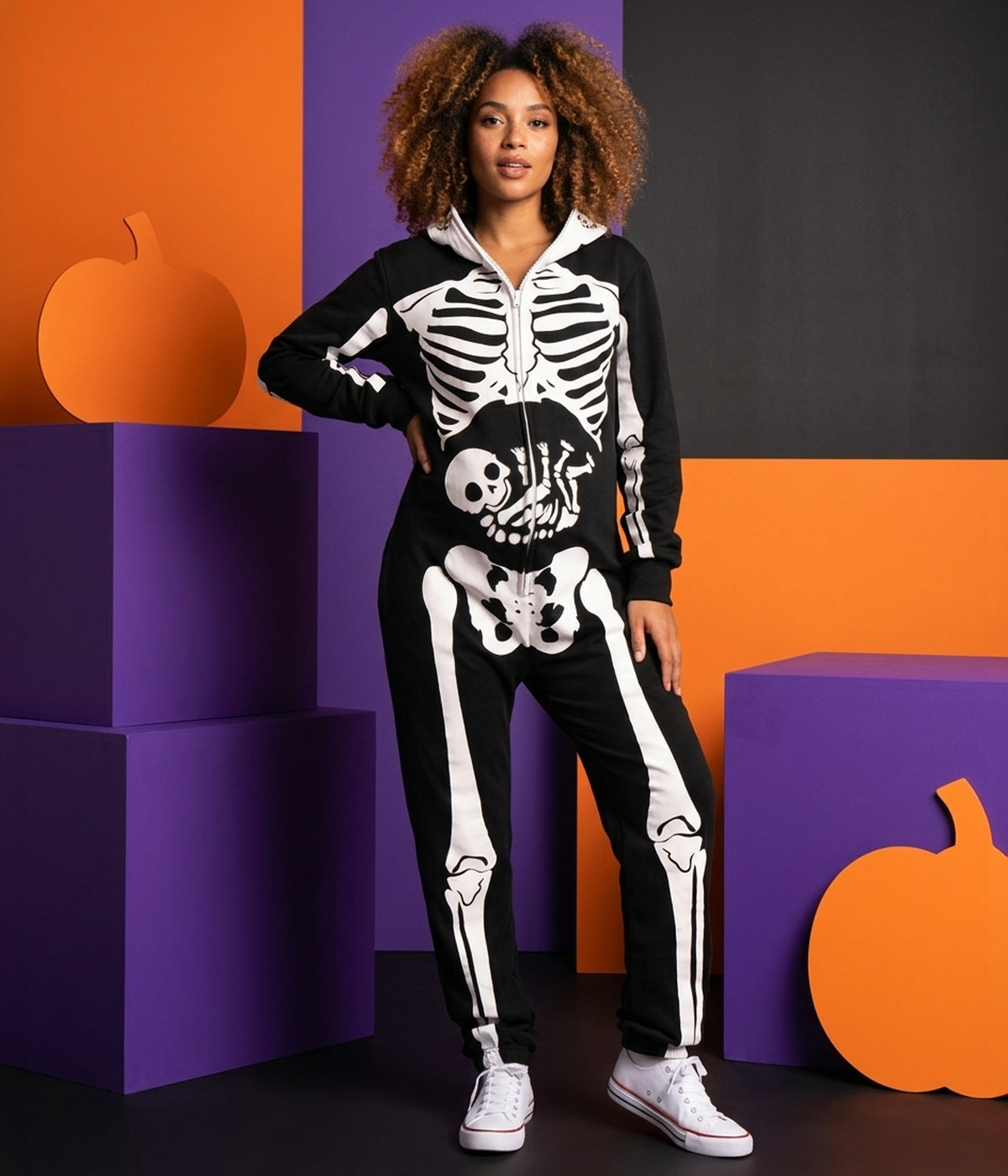 Women's Pregnant Skeleton Maternity Costume