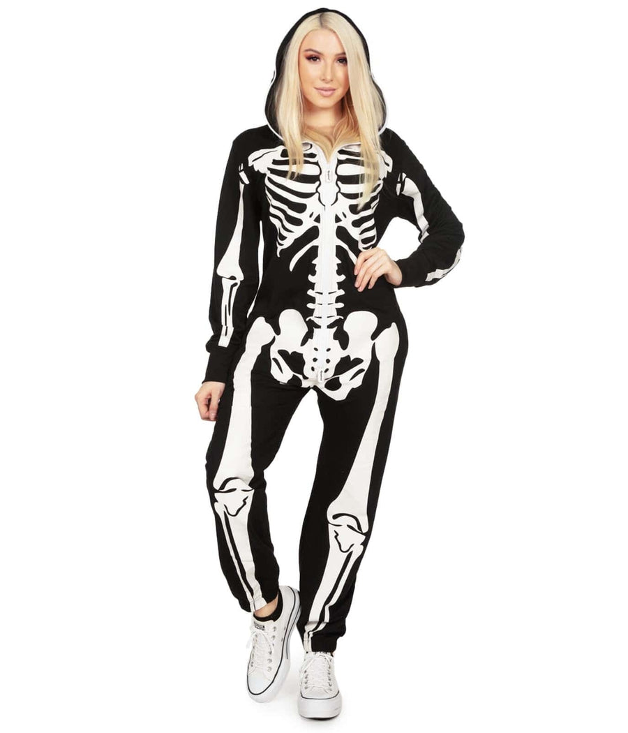 Skeleton Onesie | Skeleton Jumpsuit | Tipsy Elves