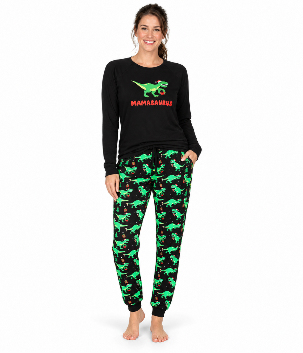 Women's Mamasarus Crew Neck Pajama Set Primary Image
