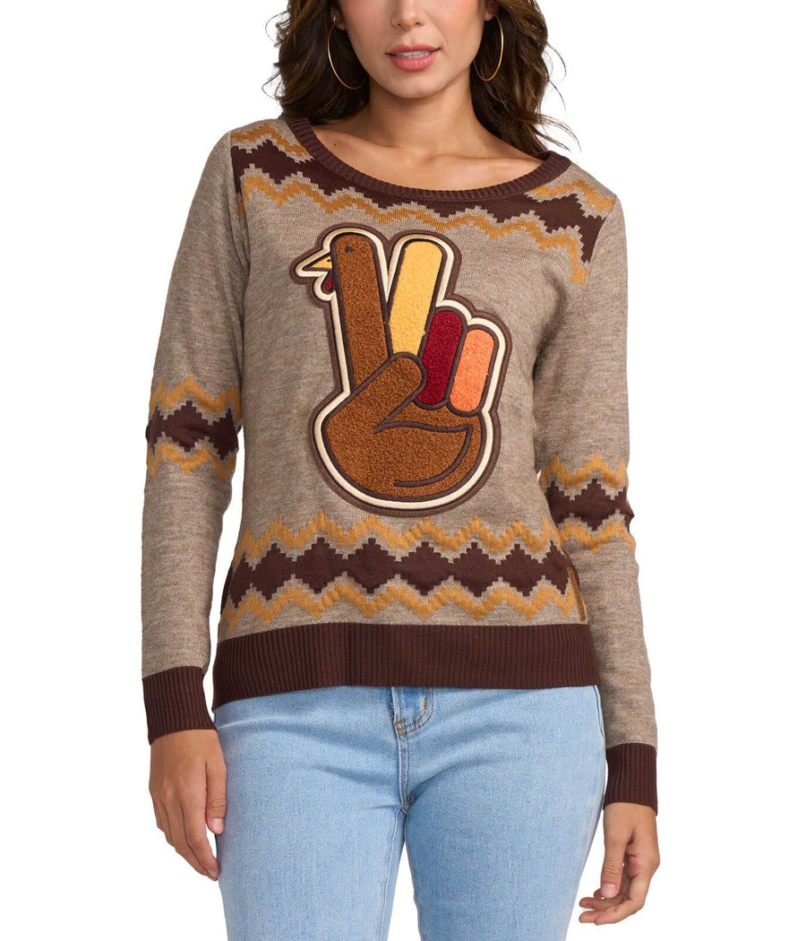 Women's Peace Turkey Sweater