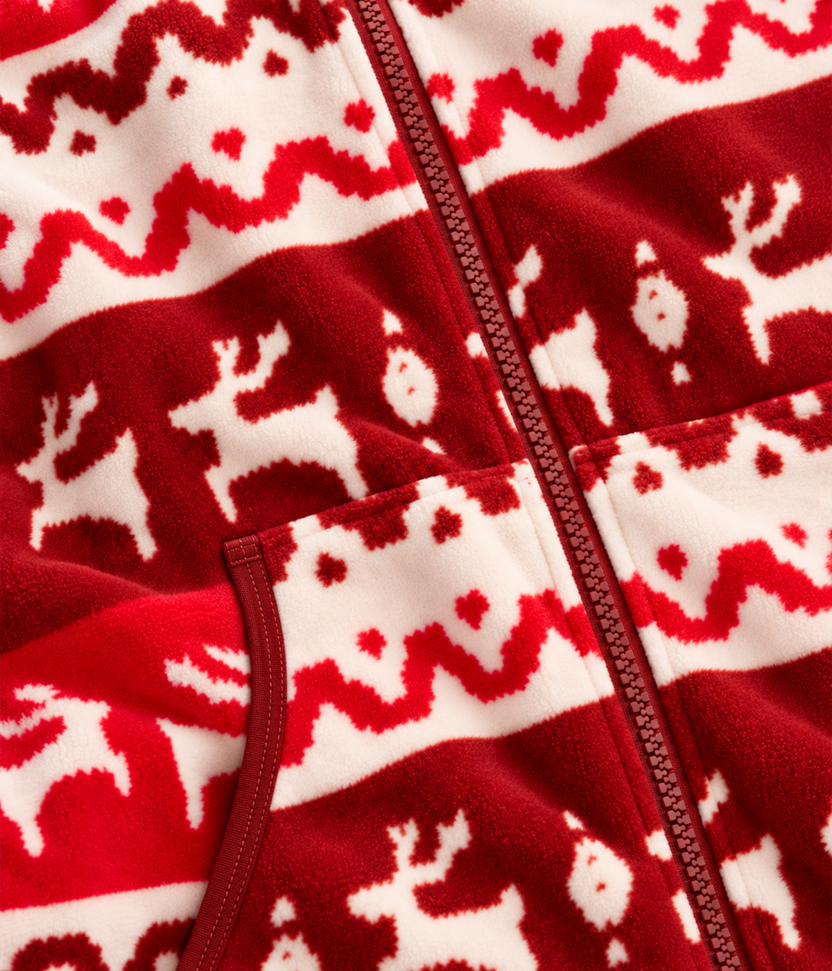 Women's Home For The Holidays Jumpsuit fabric close-up