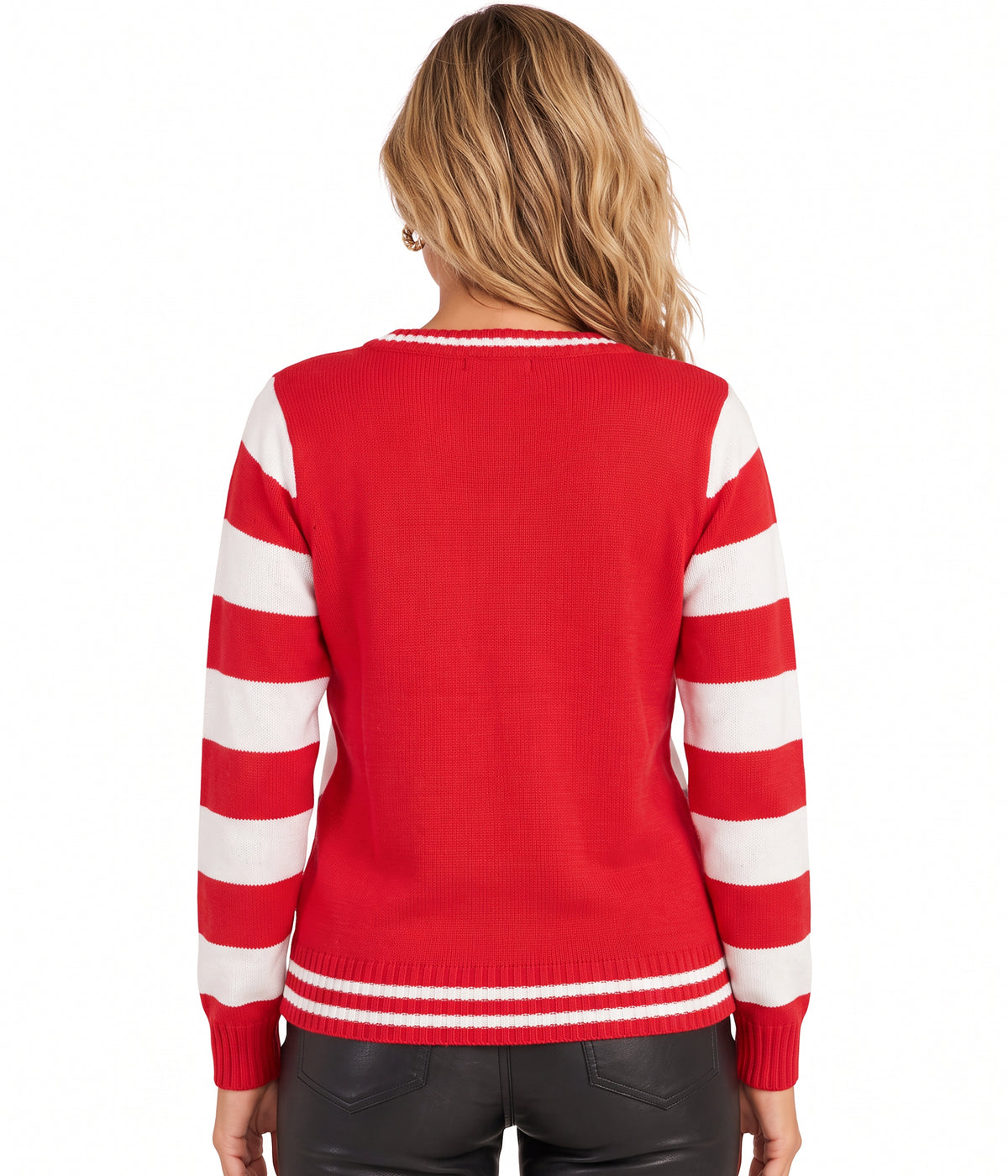 Women's Santa's Close Up Ugly Christmas Sweater