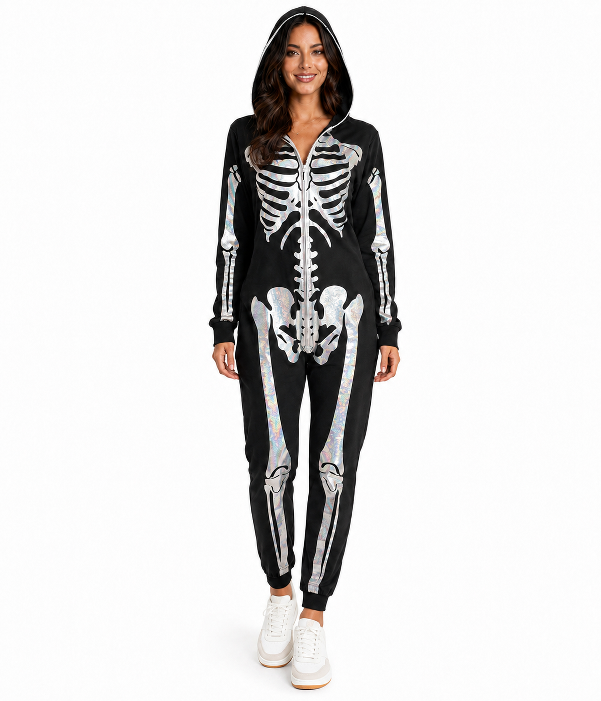 Women's Shimmer Skeleton Costume