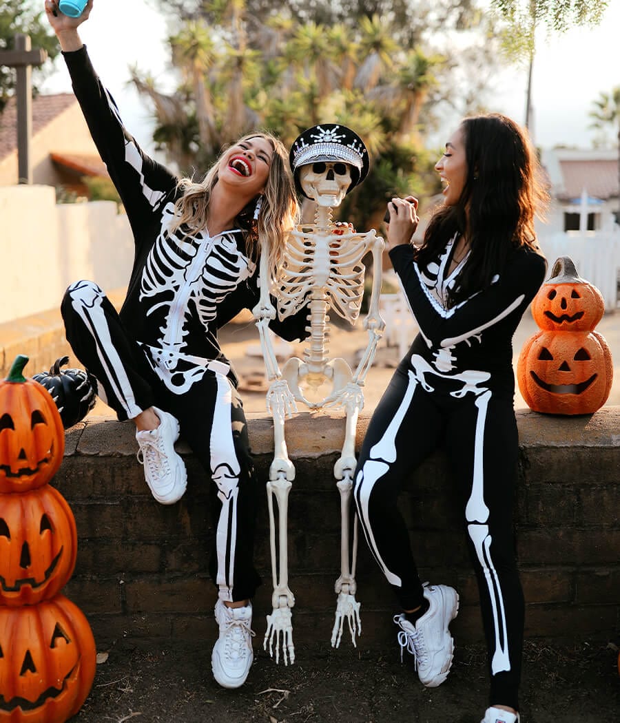 Women's Skeleton Costume Image 6