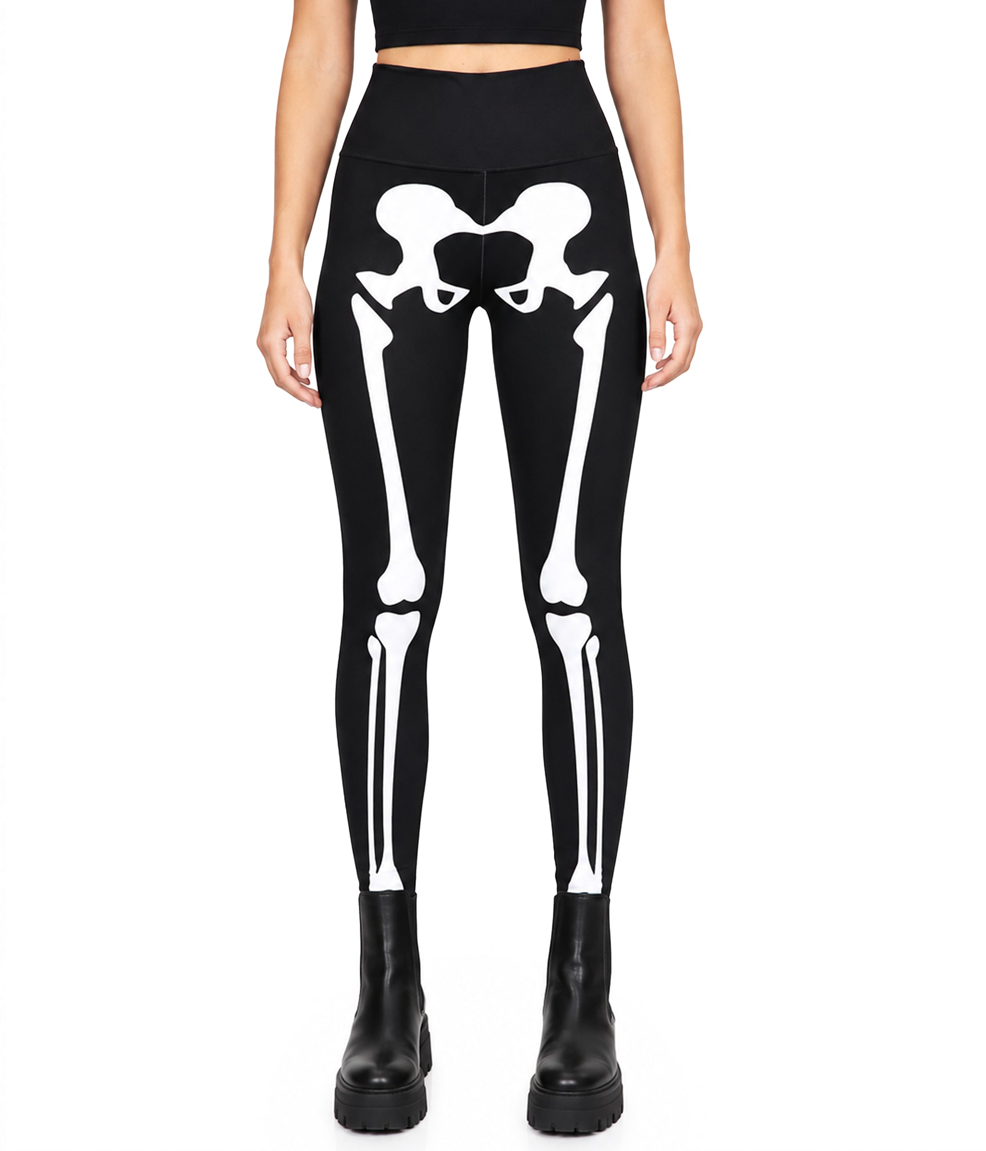 Skeleton High Waisted Leggings