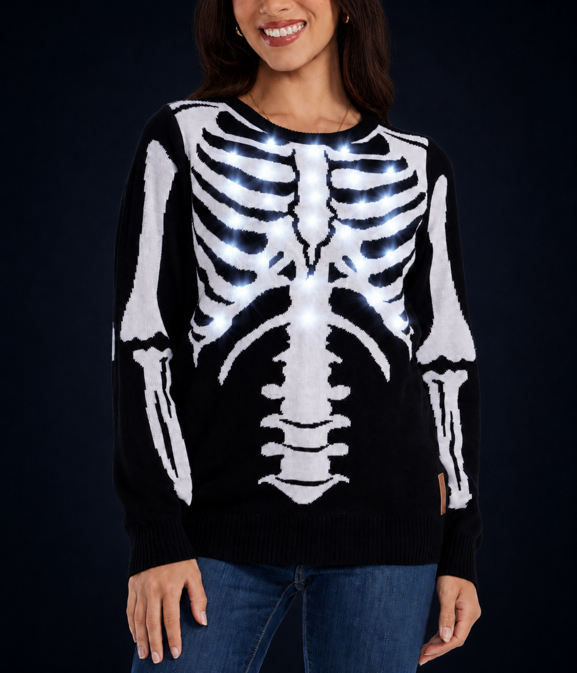 Women's Skeleton Light Up Sweater