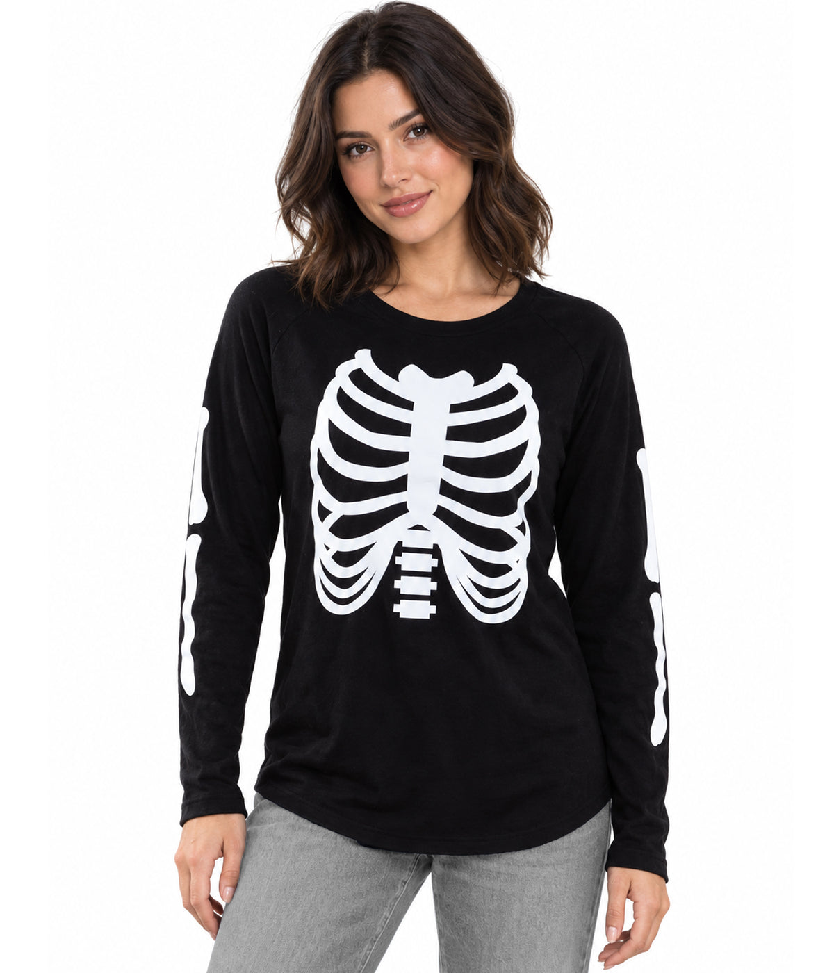 Women's Long Sleeve Skeleton Shirt