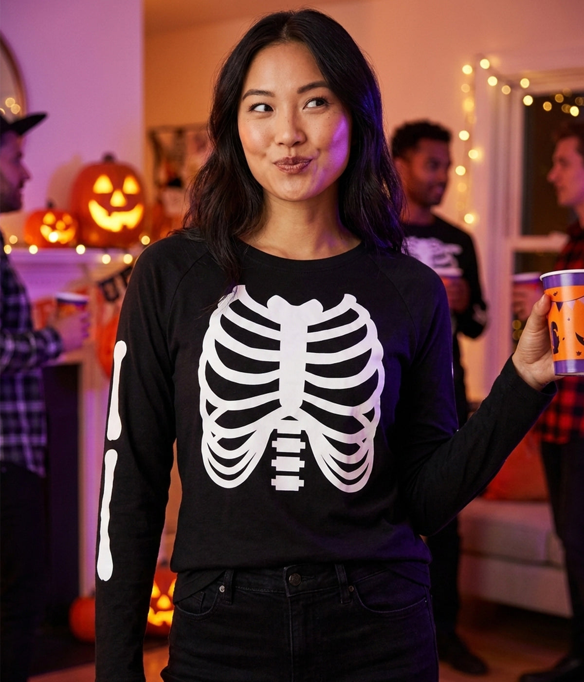 Women's Long Sleeve Skeleton Shirt Image 2