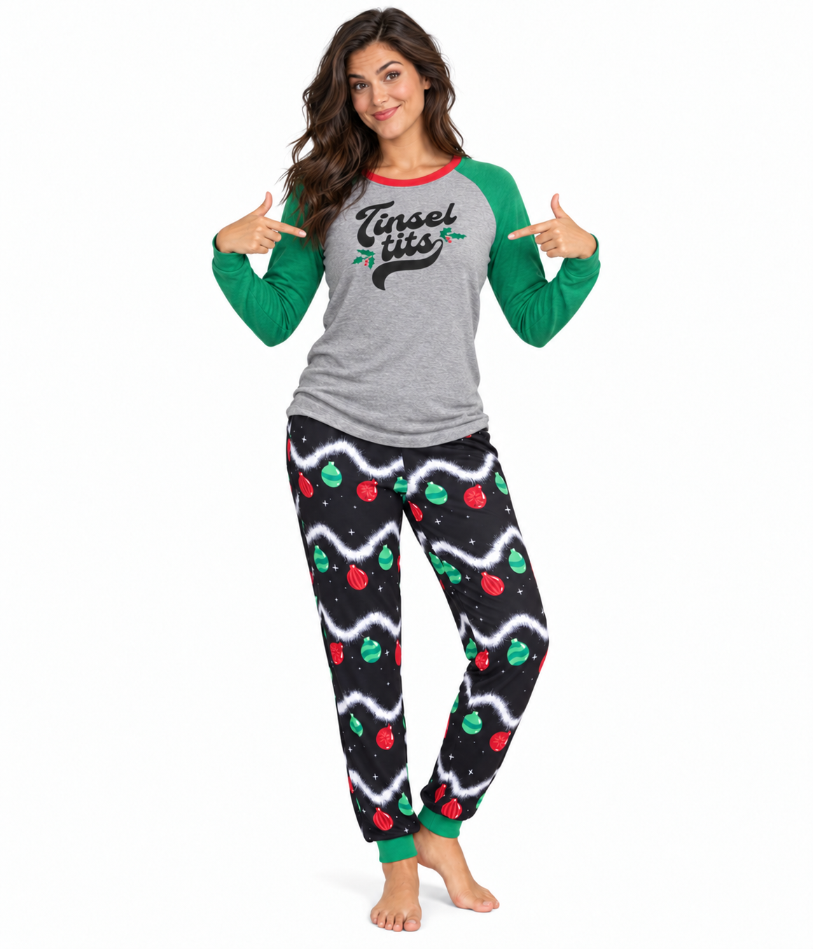 Women's Tinsel Tits Crew Neck Pajama Set