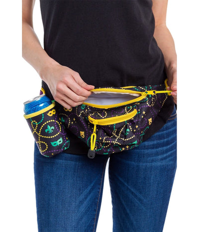 Mardi Gras Fanny Pack with Drink Holder Image 2