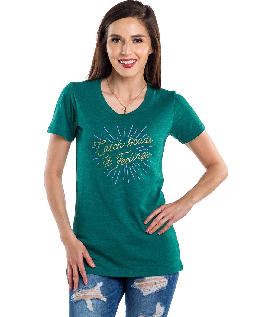 Women's Catch Beads Not Feelings Tee Image 2