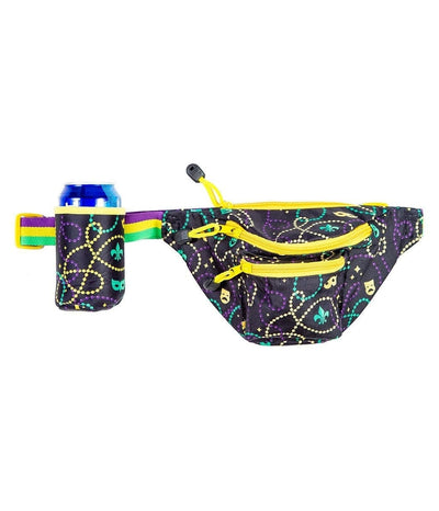 Mardi Gras Fanny Pack with Drink Holder