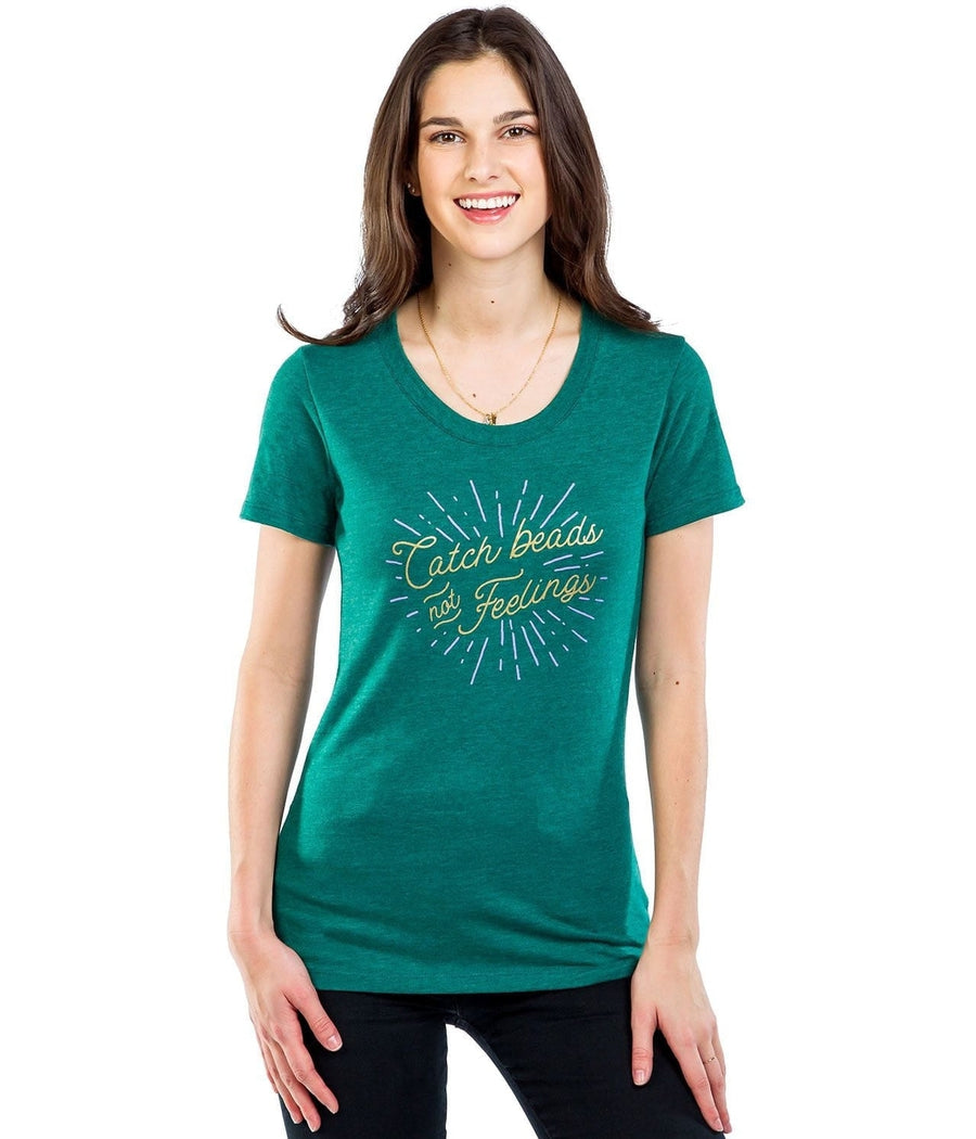 Women's Catch Beads Not Feelings Tee Image 4