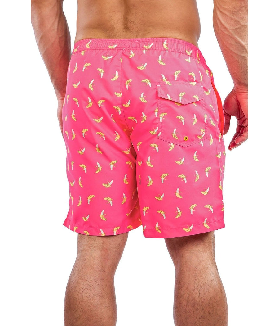 Pink Banana Peel Swim Trunks