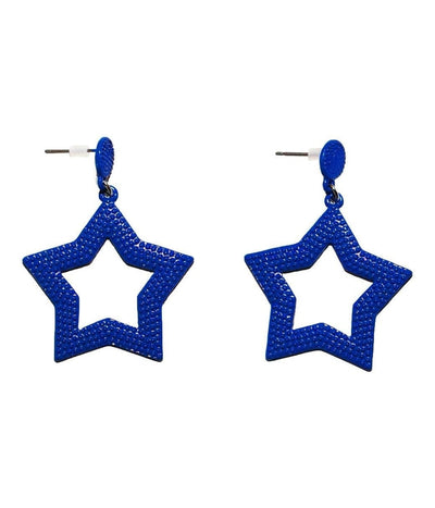 Patriotic Beaded Star Earrings