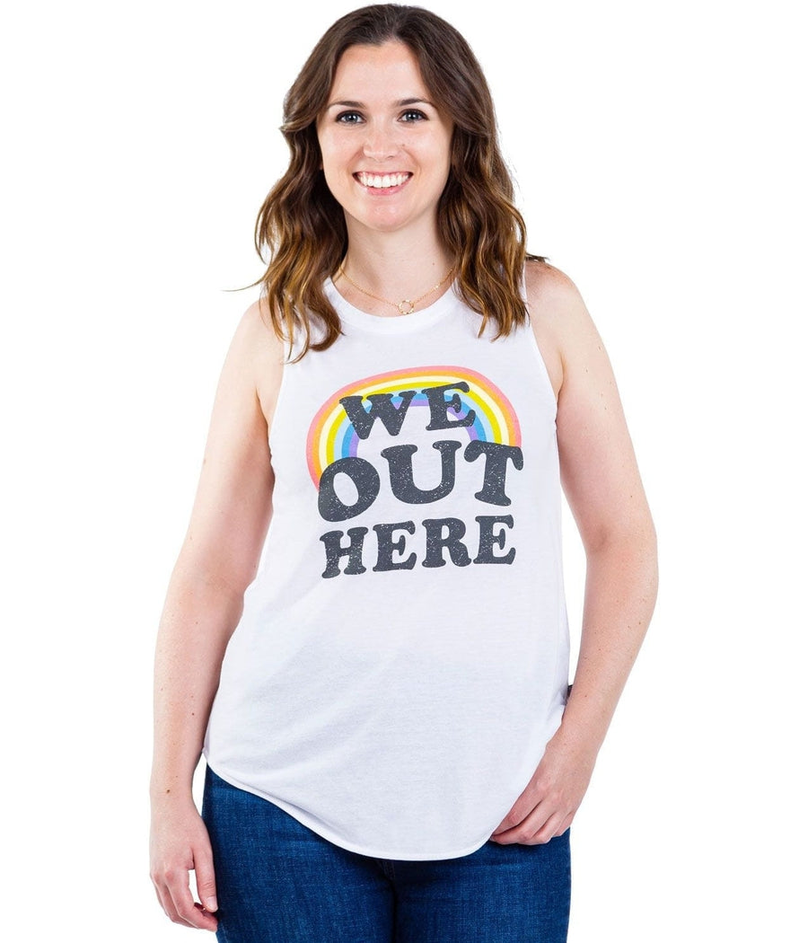 We Out Here Crew Scoop Tank Top