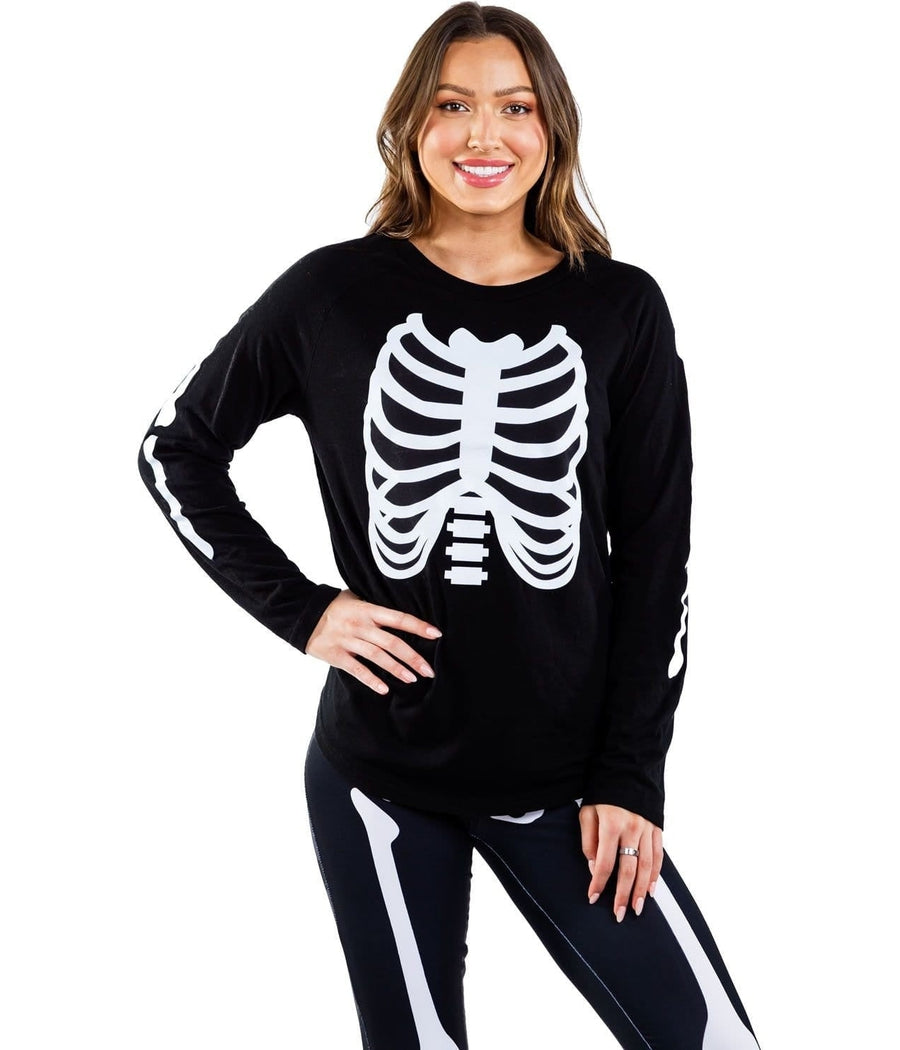 Women's Long Sleeve Skeleton Shirt