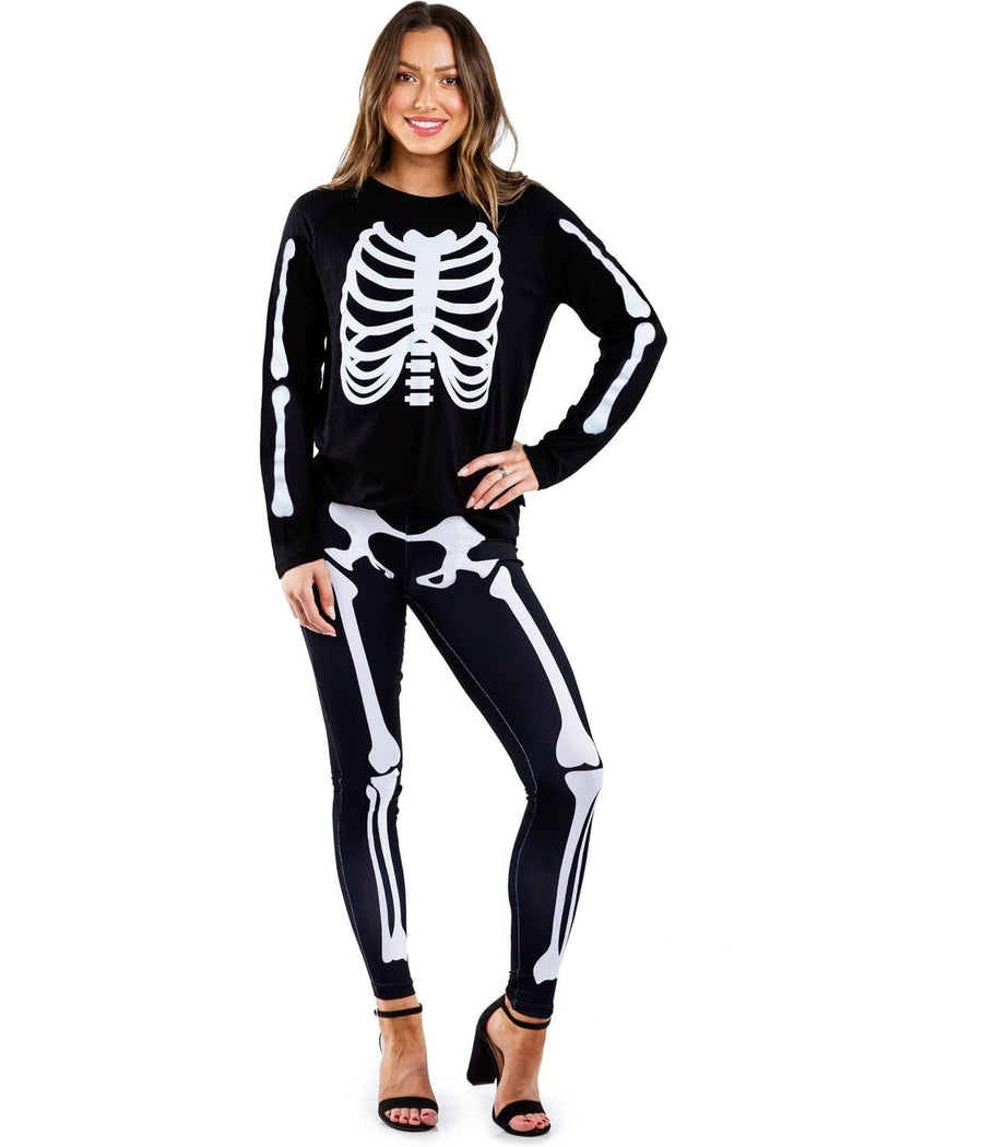 Women's Long Sleeve Skeleton Shirt