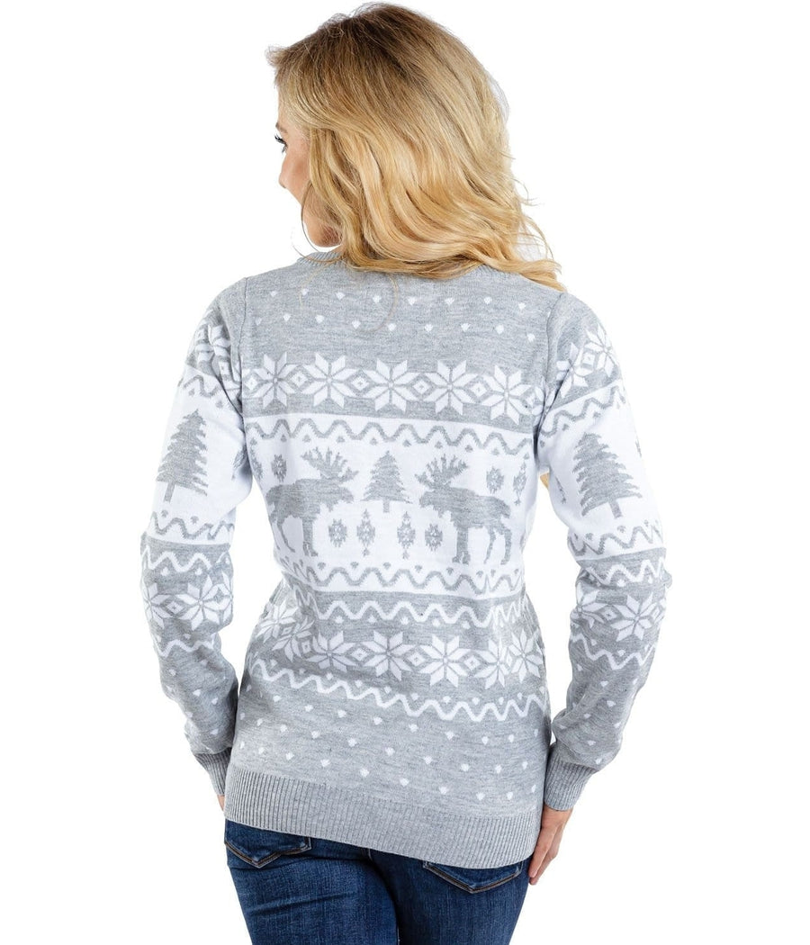 Women's Merry Moose Ugly Christmas Sweater Image 2::Women's Merry Moose Ugly Christmas Sweater