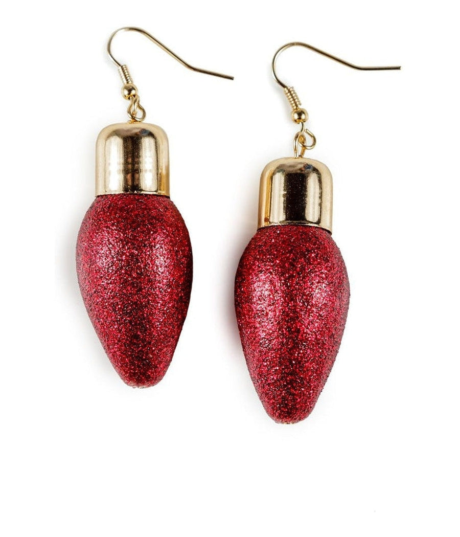 Red Christmas Lights Earrings