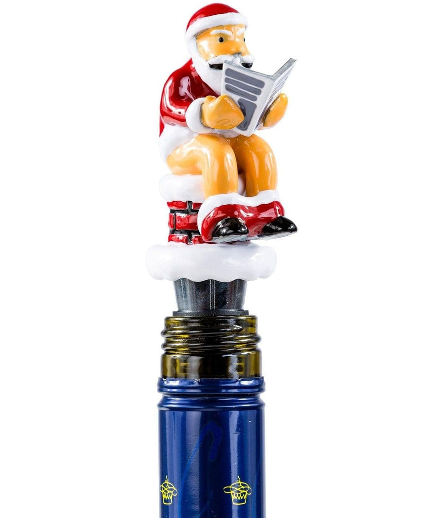 Santa Pooping Wine Stopper