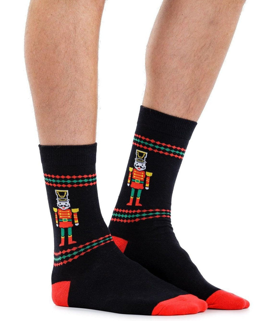 Men's Black Nutcracker Socks (Fits Sizes 8-11M)