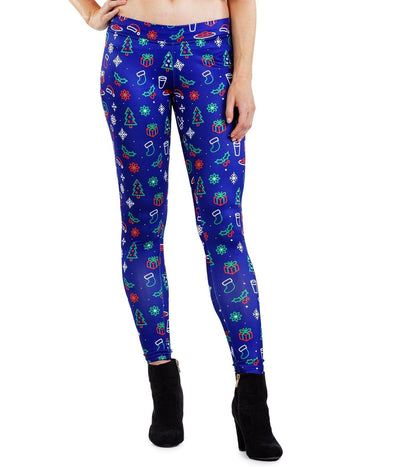 Neon Christmas Leggings