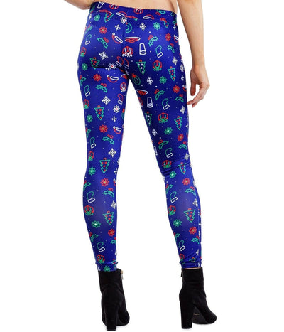 Neon Christmas Leggings Image 2