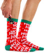 Men's Ho Ho Ho Socks with Pocket (Fits Sizes 8-11M)