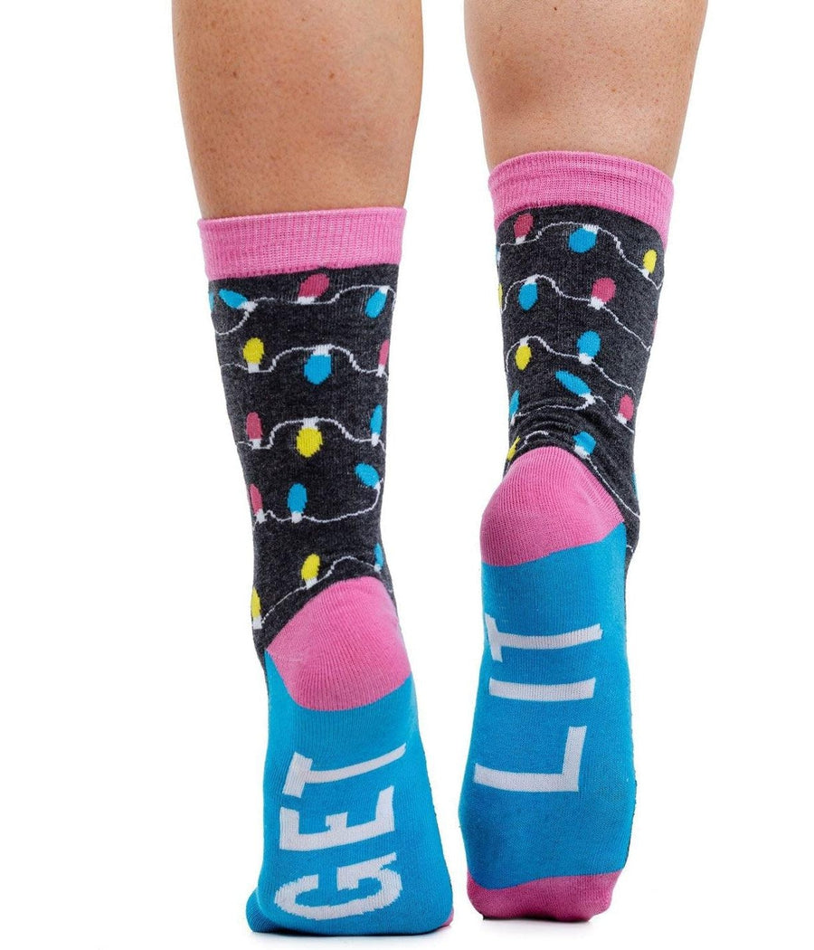 Women's Get Lit Socks (Fits Sizes 6-11W) Image 3