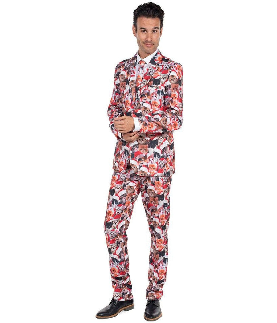 Meowy Christmas Suit Pants Image 2