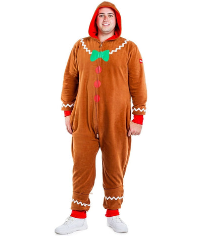 Men's Gingerbread Man Jumpsuit Image 2