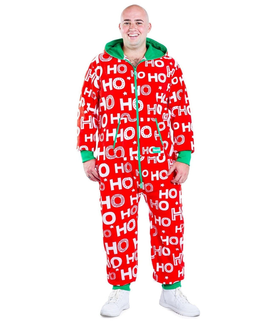 Men's Ho Ho Ho Big and Tall Jumpsuit