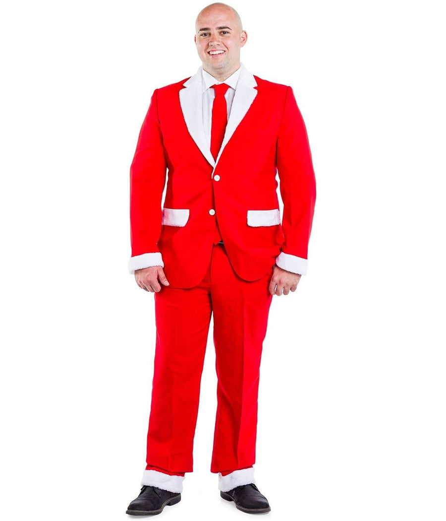 Men's Furry Santa Blazer with Tie Image 7