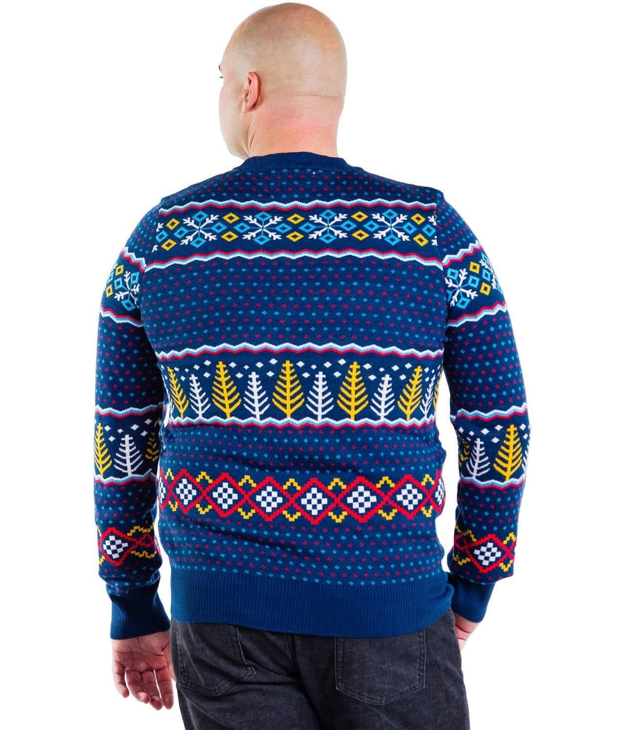 Men's Polar Bear Party Big and Tall Ugly Christmas Sweater Image 2