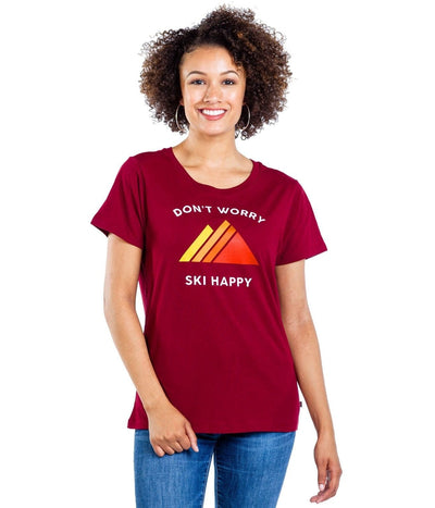 Women's Ski Happy Tee Image 2