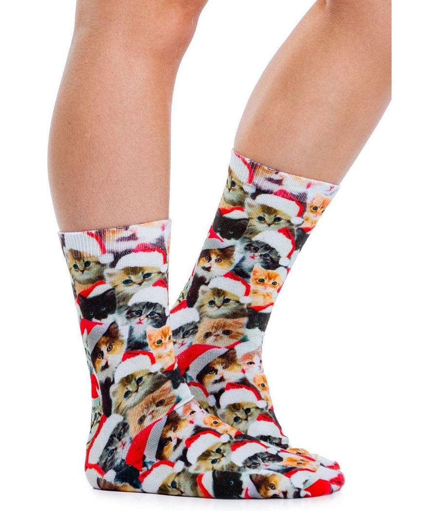 Women's Meowy Catmus Socks (Fits Sizes 6-11W)