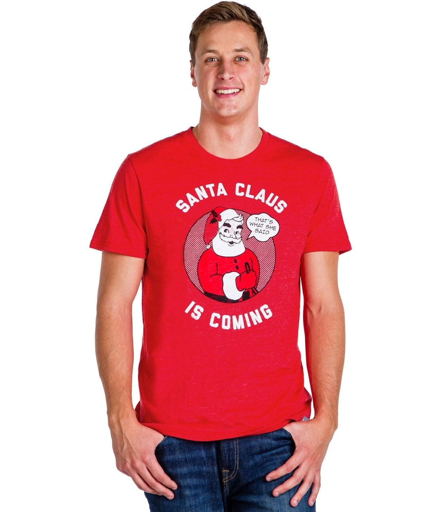 Men's Santa Claus is Coming Tee Image 3