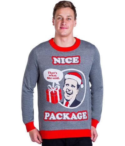 Men's Nice Package Michael Scott Sweater Image 3