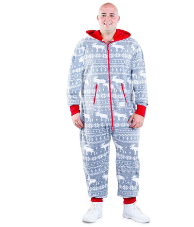 Men's Grey Moose Big and Tall Jumpsuit Primary Image