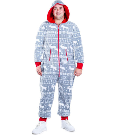 Men's Grey Moose Big and Tall Jumpsuit Image 2