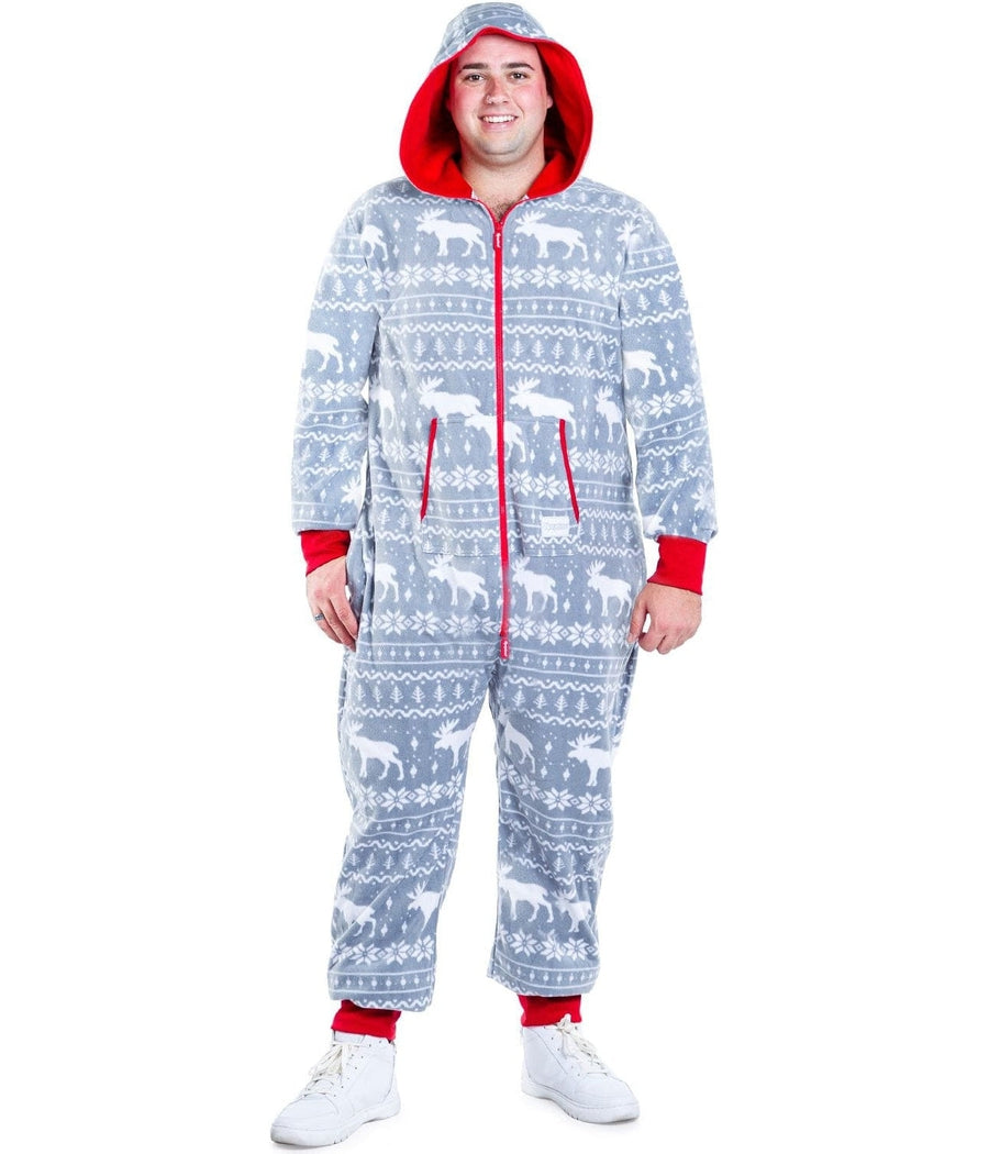 Men's Grey Moose Big and Tall Jumpsuit Image 2