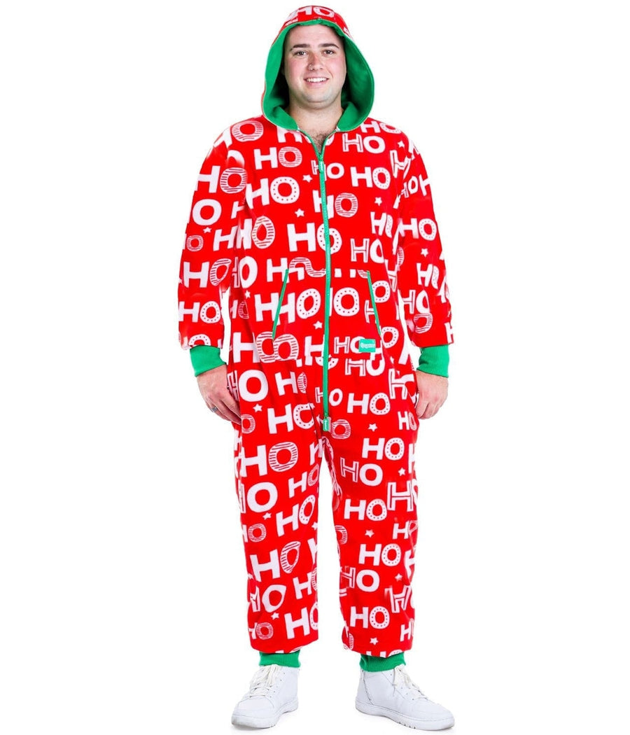 Men's Ho Ho Ho Big and Tall Jumpsuit