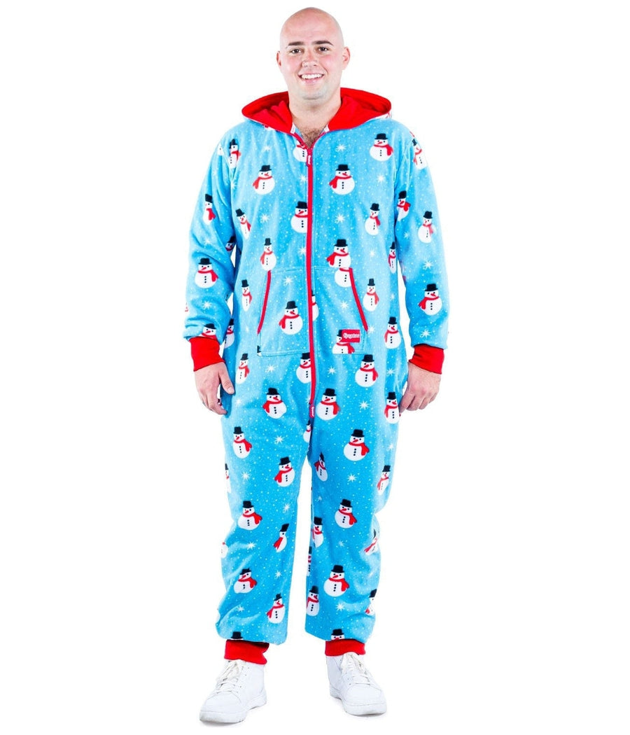 Men's Snowman is an Island Big and Tall Jumpsuit