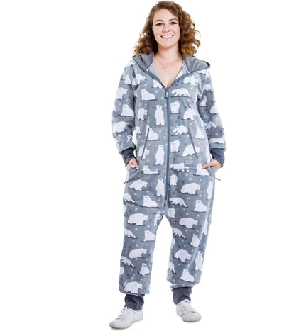 Women's Polar Bear Plus Size Jumpsuit Image 2