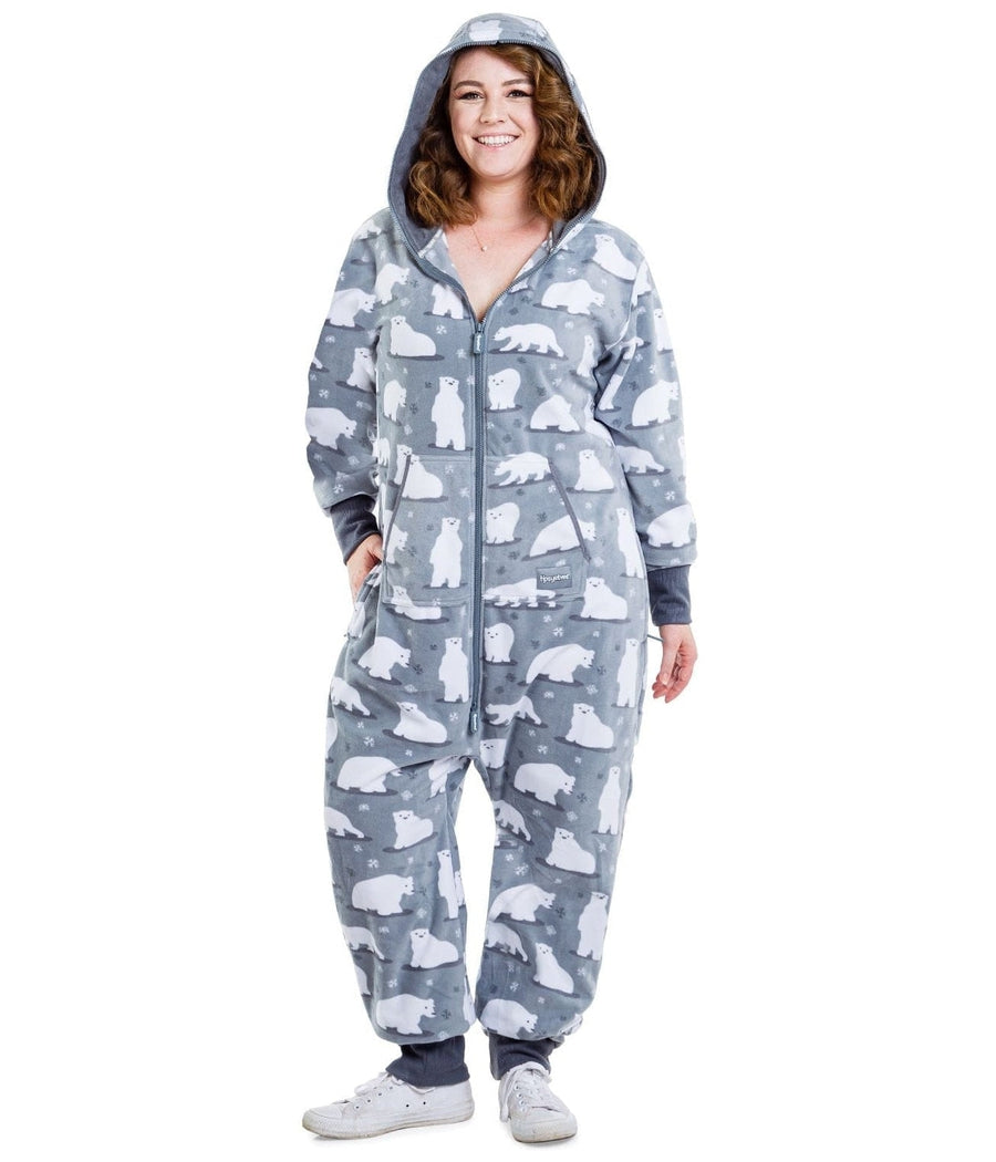 Women's Polar Bear Plus Size Jumpsuit