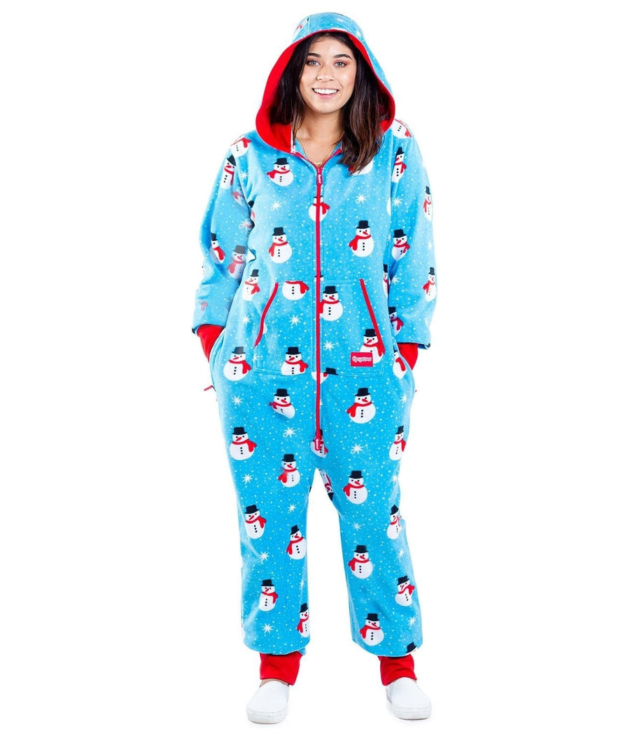 Women's Snowman is an Island Plus Size Jumpsuit