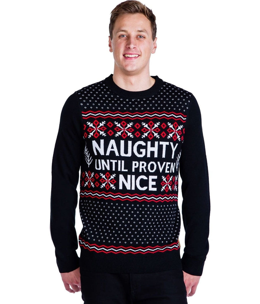 Men's Naughty List Ugly Christmas Sweater Image 3