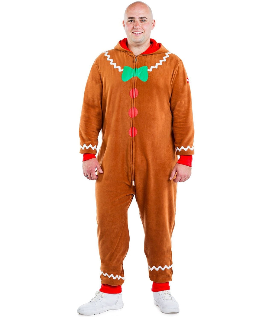 Men's Gingerbread Man Big and Tall Jumpsuit