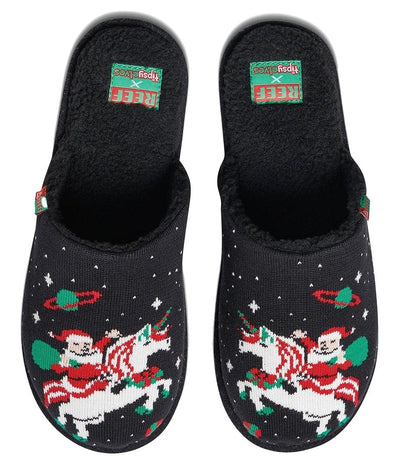 Men's Santa Unicorn Reef Slippers
